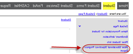 教育目标报告入口路径截图